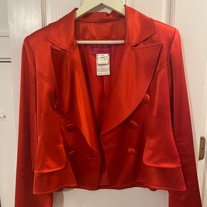 Vintage Christian LaCroix Paris Red Jacket/Blazer